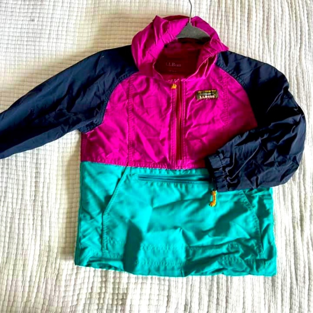 LL Bean Girls Anorak